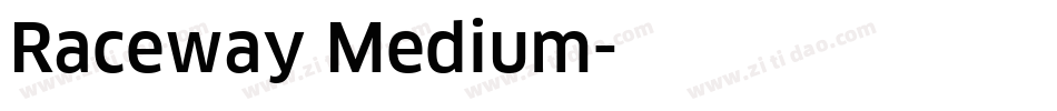 Raceway Medium字体转换